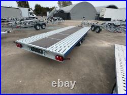 Flat Bed Car Transporter Trailer 18ft 3500kg Triple Axle AL-KO Suspension 5,5m