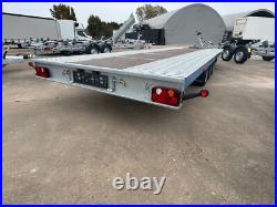 Flat Bed Car Transporter Trailer 18ft 3500kg Triple Axle AL-KO Suspension 5,5m