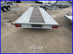 Flat Bed Car Transporter Trailer 18ft 3500kg Triple Axle AL-KO Suspension 5,5m