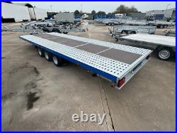 Flat Bed Car Transporter Trailer 18ft 3500kg Triple Axle AL-KO Suspension 5,5m