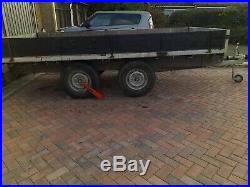 Flat bed trailer 12 feet x 6 feet twin axle, factory manufactured