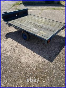 Flat bed trailer, used with 2 good tires. Collection Canterbury kent