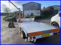 Flatbed Goods Trailer With Crane 12v PRICE INCLUDES VAT