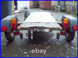 Flatbed Trailer with Ramp unbraked