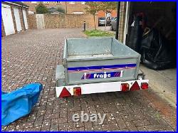 Franc Camping Car Trailer- Lightweight Galvanised With Metal Frame & Cover