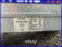 Franc Car Trailer 3x4 375kg Capacity 7 Pin Electrics Excellent Condition