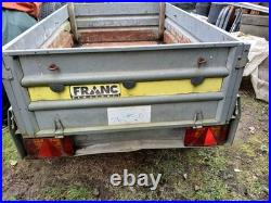 Franc Remorques Single Axle Manual Tipping Trailer