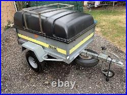 Franc camping/tipping utility trailer with removable hard top