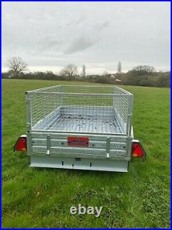 Fully Galvanized trailer Apache 8ft x5ft Heavy Duty Trailer including Cage kit