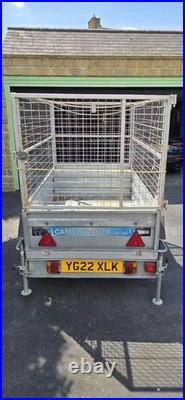 Galvanised Camel Tipper Trailer with Cage, Spare Wheel and Wheel Lock