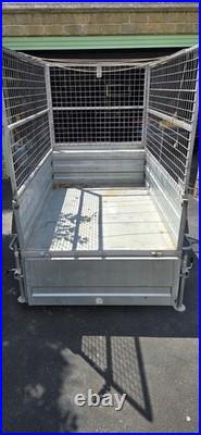 Galvanised Camel Tipper Trailer with Cage, Spare Wheel and Wheel Lock