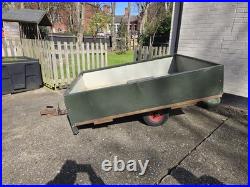 Galvanised Metal Car Trailer 5ft wide x 6.5ft long with Electrics