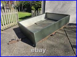 Galvanised Metal Car Trailer 5ft wide x 6.5ft long with Electrics