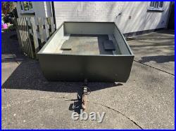 Galvanised Metal Car Trailer 5ft wide x 6.5ft long with Electrics