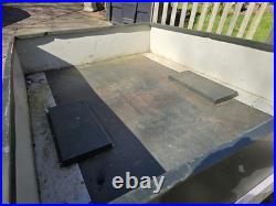 Galvanised Metal Car Trailer 5ft wide x 6.5ft long with Electrics