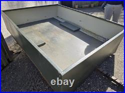 Galvanised Metal Car Trailer 5ft wide x 6.5ft long with Electrics
