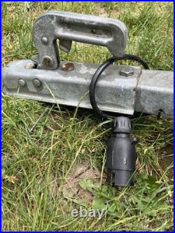 Galvanised Steel Utility Trailer 85? ×? 120? ×? 35? Cm Hitch Lock, Lights, Gd Tyres