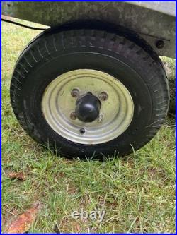 Galvanised Steel Utility Trailer 85? ×? 120? ×? 35? Cm Hitch Lock, Lights, Gd Tyres