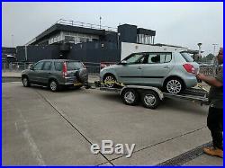 Galvanised Twin Axle Trailer Solid Chassis Car Transporter