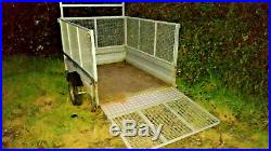 Galvanised heavy duty Wessex 750kg trailer loading ramp & full mesh kit not p6