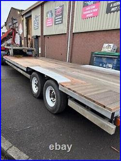 Galvanised low loader step frame trailer