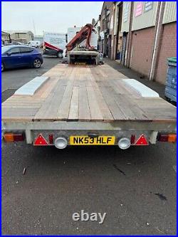 Galvanised low loader step frame trailer