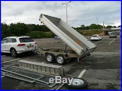 German 3 way tipper trailer 3.5 ton Aluminium ramps