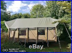 Glamping trailer tent, Ifor Williams canvas caravan
