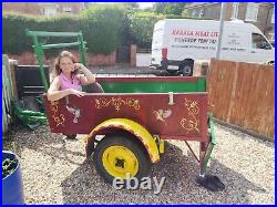 Gypsy Wagon Style Hand Painted Trailer. 5ft 2 Internal Length Eastbourne