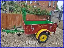 Gypsy Wagon Style Hand Painted Trailer. 5ft 2 Internal Length Eastbourne