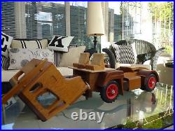 Hand Made Wooden Truck & Trailer