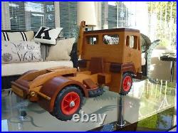 Hand Made Wooden Truck & Trailer