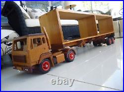 Hand Made Wooden Truck & Trailer