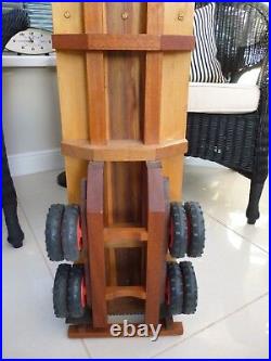 Hand Made Wooden Truck & Trailer