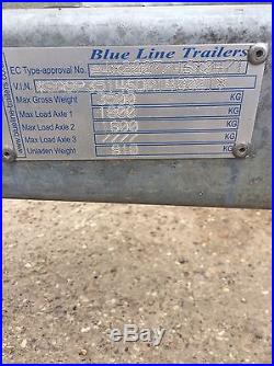 Hardly Used/Secondhand Blue Line Car Transporter Trailer 3500 -150kg
