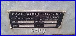 Hazelwood 2 axle box trailer not ivor Williams