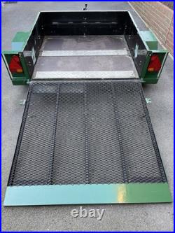 Hazlewood 4.5x4ft Green Heavy Duty 750kg Single Axle Trailer Hazlewood 4.5x4ft Green Heavy Duty 750kg Single Axle Trailer