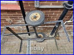 Heavy-Duty Steel DIY Trailer Project Frame With Wheels And Mudguards