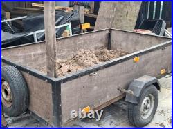 Heavy Duty Trailer 7FT x 4FT Bed Size trailer galvanised floor &Spare Wheel