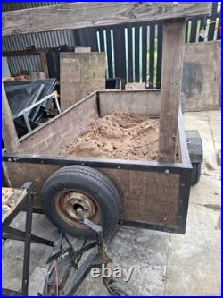Heavy Duty Trailer 7FT x 4FT Bed Size trailer galvanised floor &Spare Wheel