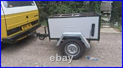 Heavy-duty box trailer 13in wheels leaf springs ideal overlander chassis build