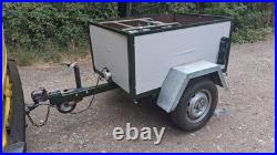 Heavy-duty box trailer 13in wheels leaf springs ideal overlander chassis build