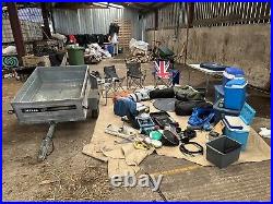 Huge Job Lot Assorted Camping Cooking Gear & Daxara 127 Trailer