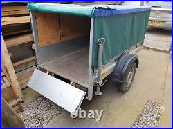 Humbaur Covered Single Axle Box Trailer 750kg 2m x 1m Bed, 0.9m Height