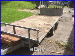 Ifor Williams 14' x 6'6 Beaver tail car transporter / plant trailer