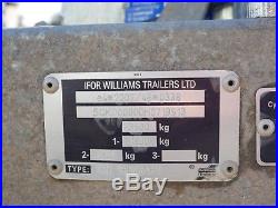Ifor Williams 3.5 Tonne Plant Trailer, Can carry 2800kg