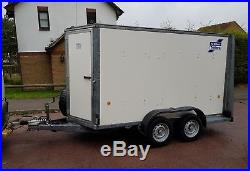 Ifor Williams BV105 box van trailer 2007 with rare optional rear opening canopy