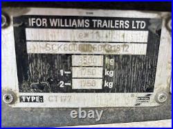 Ifor Williams CT177 large car trailer transporter 3.5T