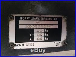 Ifor Williams Car Transporter Trailer CT136 Twin Axle rally race track