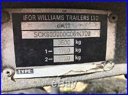 Ifor Williams Ct177 Car Transporter Trailer Flat Bed Tilt Bed 16.5ft Winch